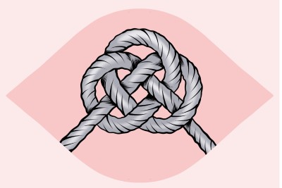 Dvojni vozel za kovance izgleda čudovito Dvojni vozel kovanca, shibari, bondage, kinbaku