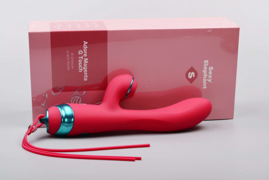 Tlačni vibrator Adore Magenta G Touch (22,8 cm)