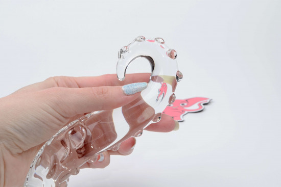 Stekleni dildo Tantric Touch (16 cm)