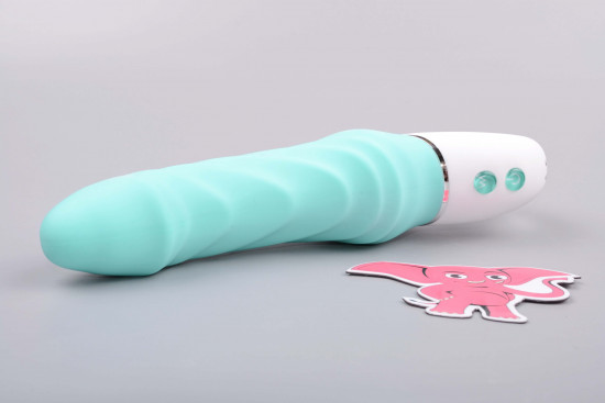 Silikonski vibrator Rumba Blue (23 cm)