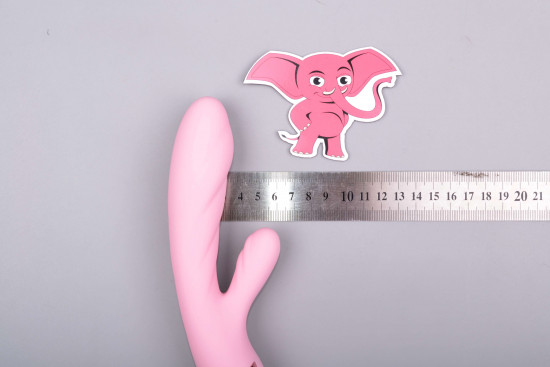 Grelni vibrator z izboklino za klitoris Lissy (20,5 cm)