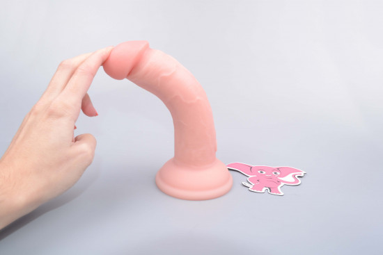 Realističen vibrator s priseskom iz dvojnega silikona Pipedream King Cock Nice Guy (18 cm)