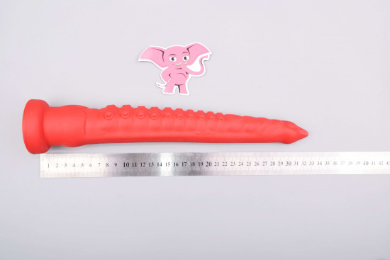 Dildo pošast s priseskom hobotnica (32 cm)