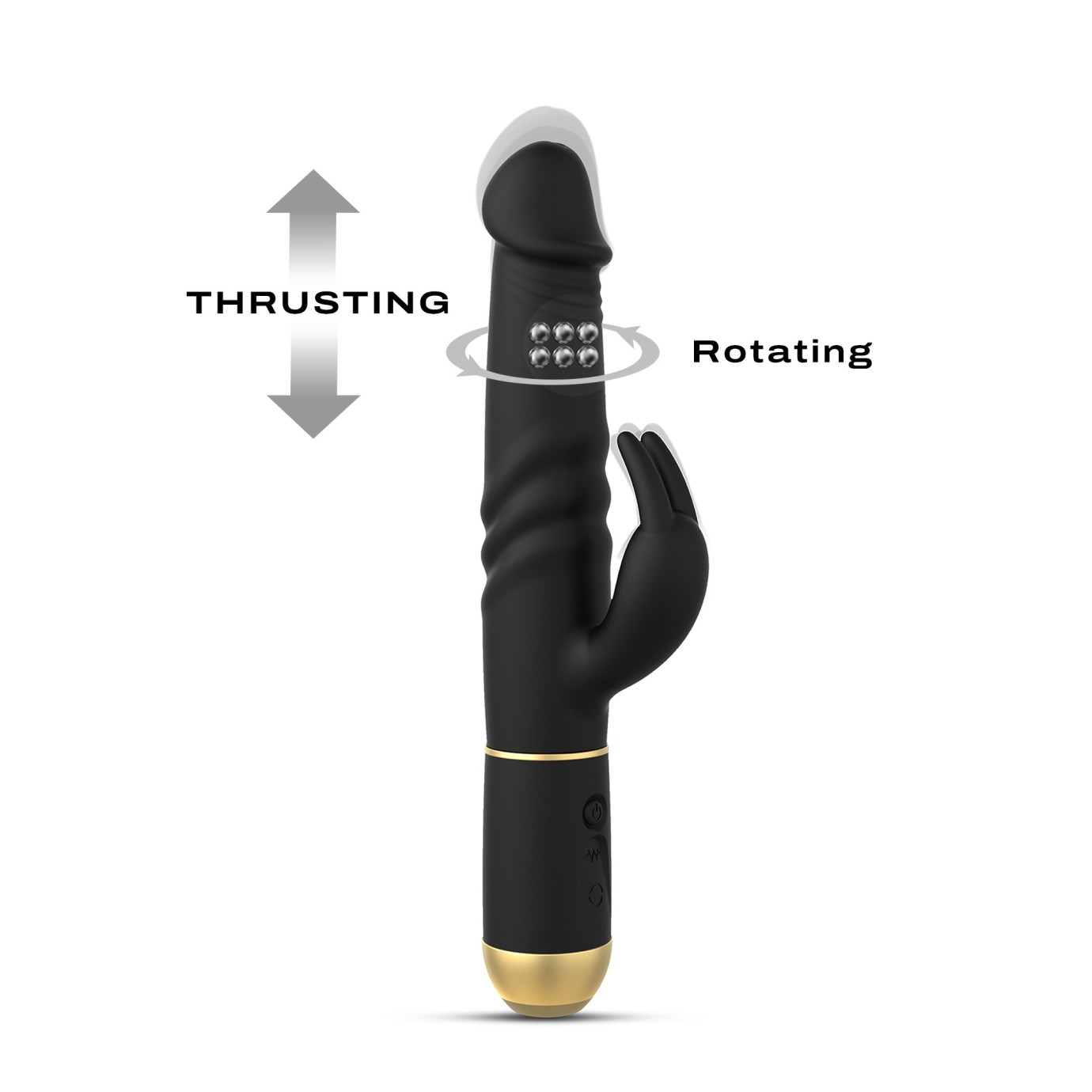 Furious Rabbit 2.0 vibrator s kroglicami (27 cm)