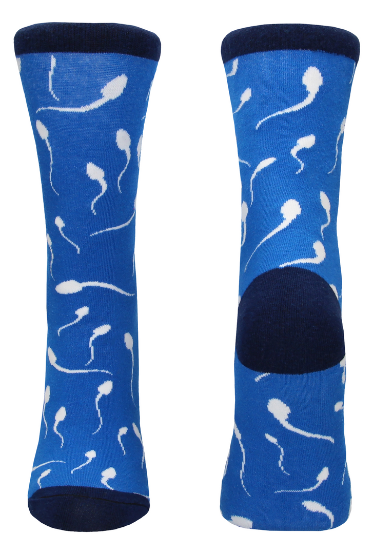 Šaljive nogavice z motivom sperme