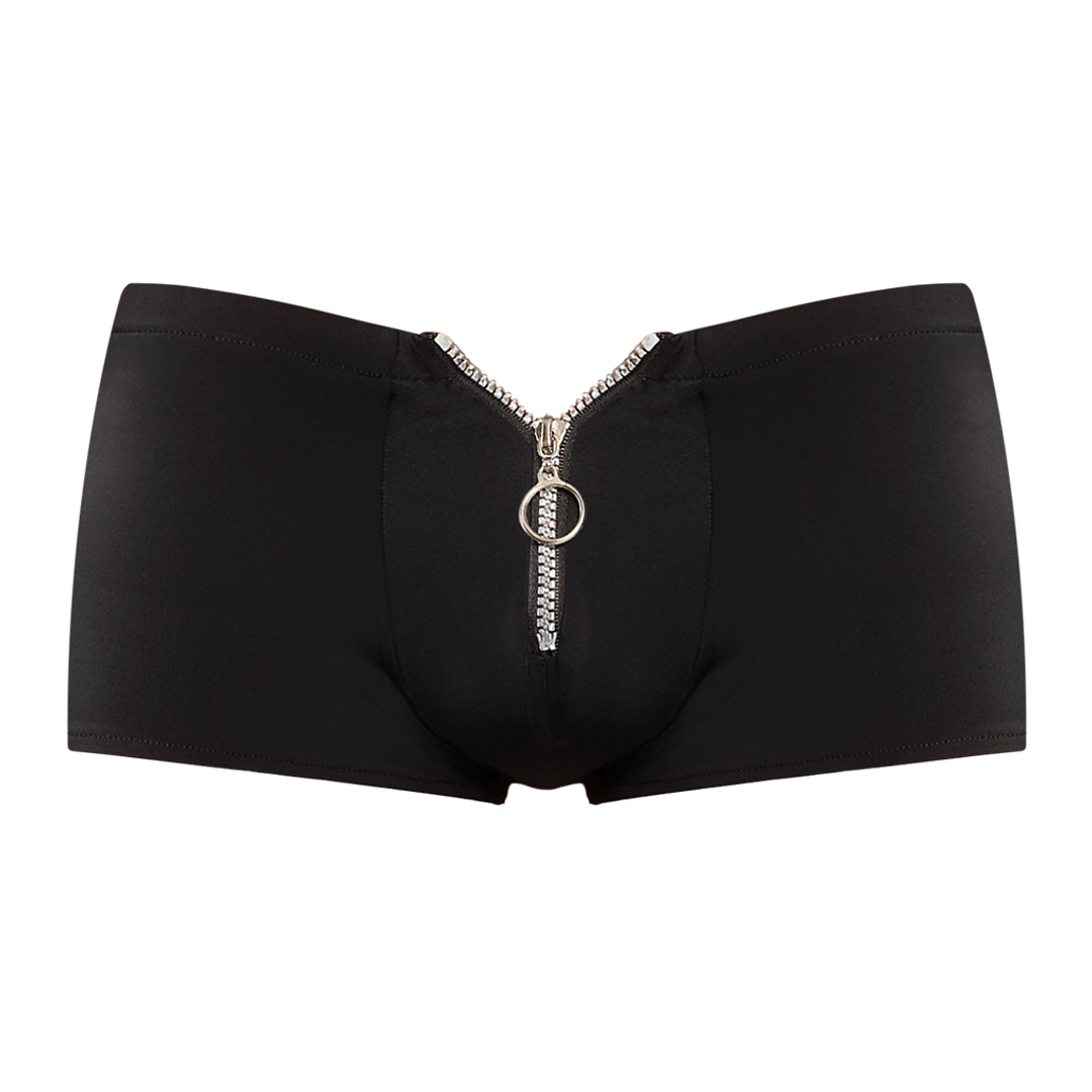 Kratke hlače z zadrgo - L/XL - Črna