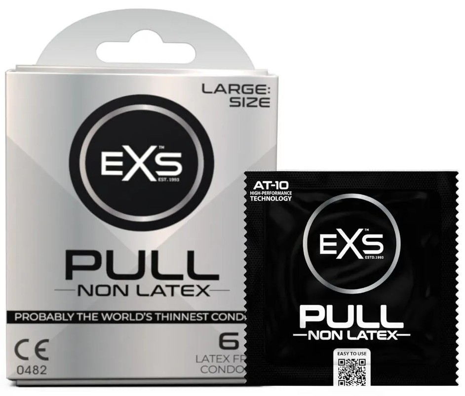 EXS Pull Large – kondomi brez lateksa (6 kosov)