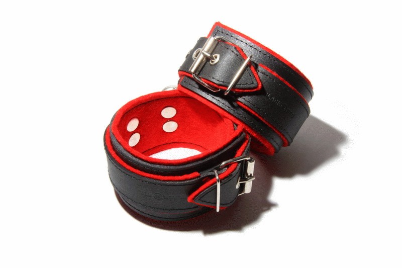 Usnjene zapestnice BlackRed