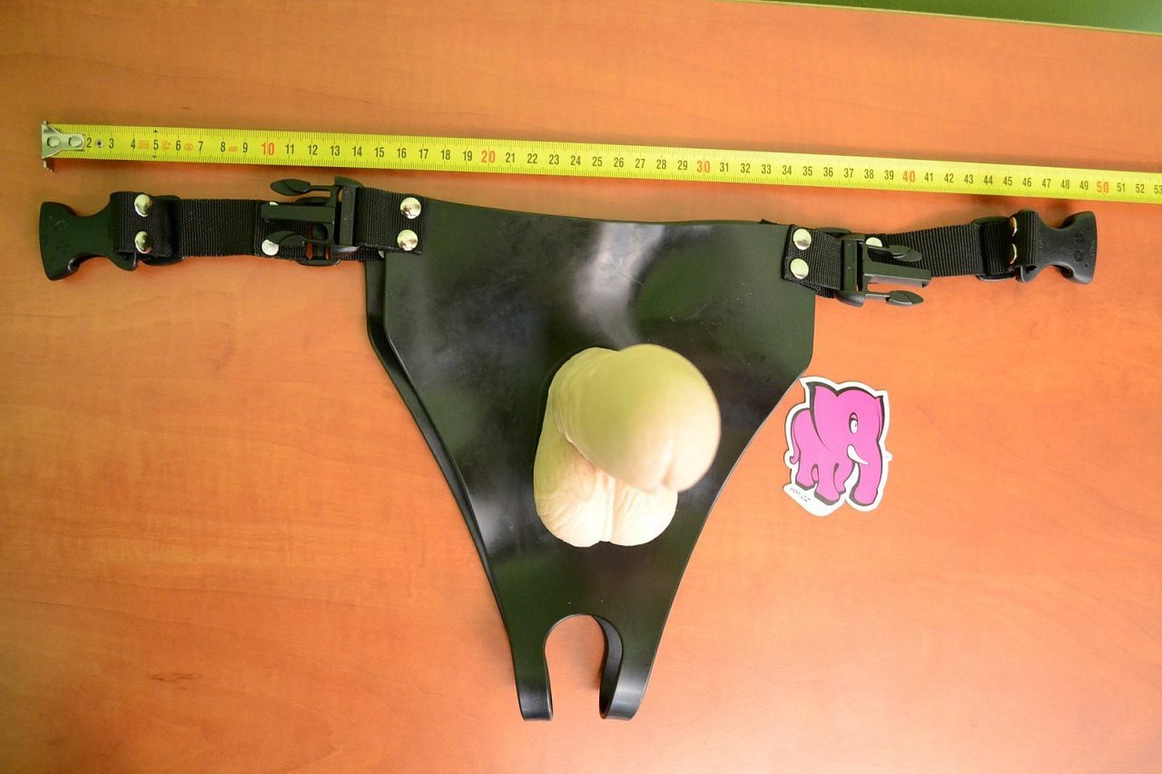 Strap-on gel penis 18 cm