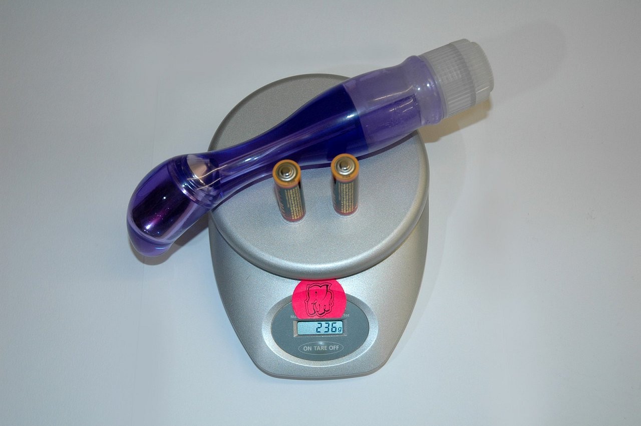 G-bod vibrator Purple Dream - baterijsko napajanje Teža