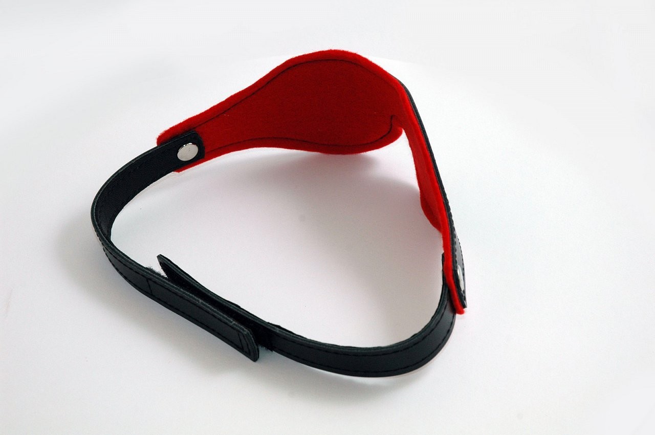 BlackRed usnjena maska za oči