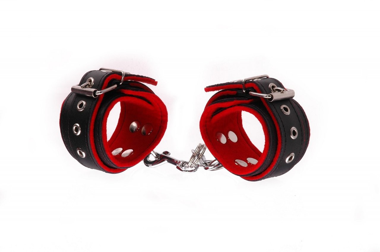 Usnjene zapestnice BlackRed