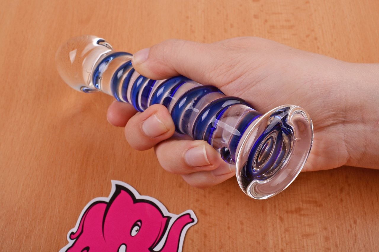 Stekleni dildo Arts Clair Bleu (17 cm)