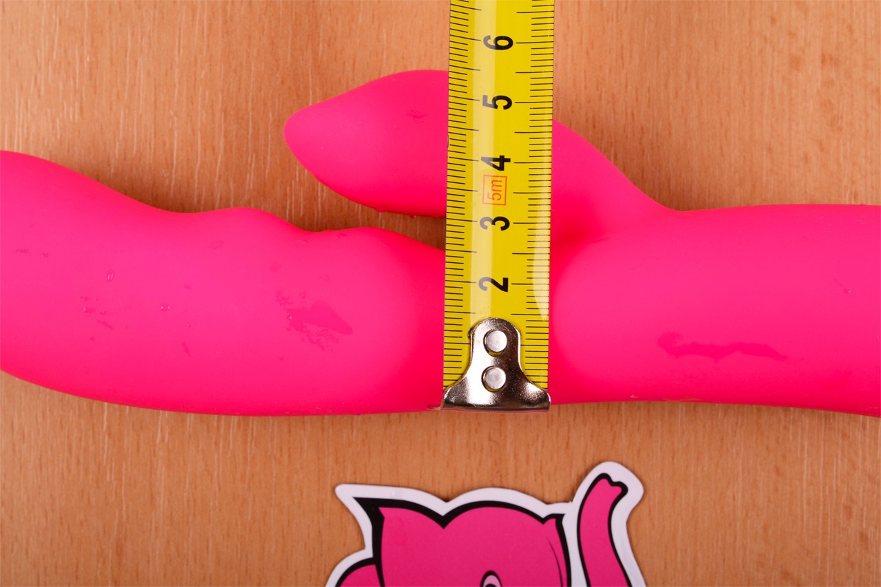 Vibrator Willy Rabbit - širina z izboklino