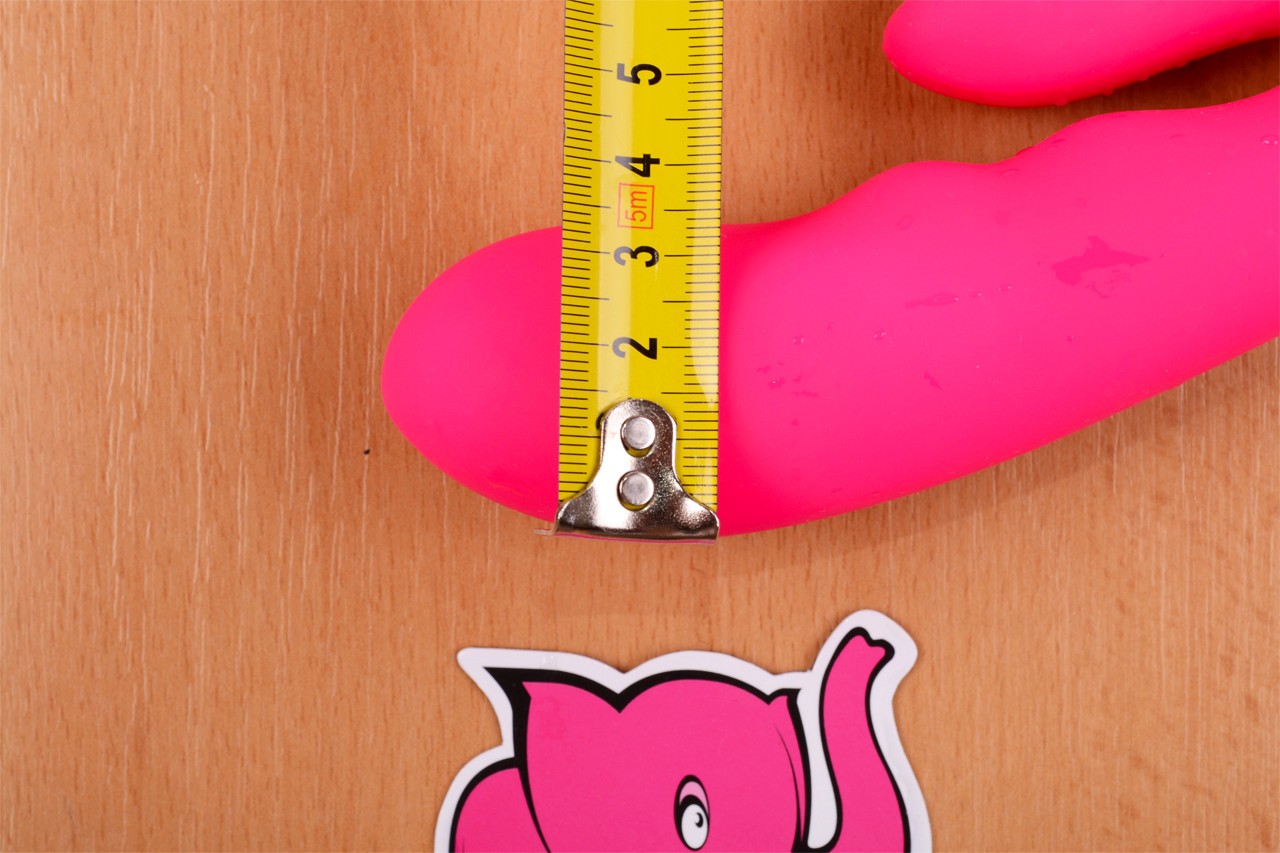 Vibrator Willy Rabbit - širina konice