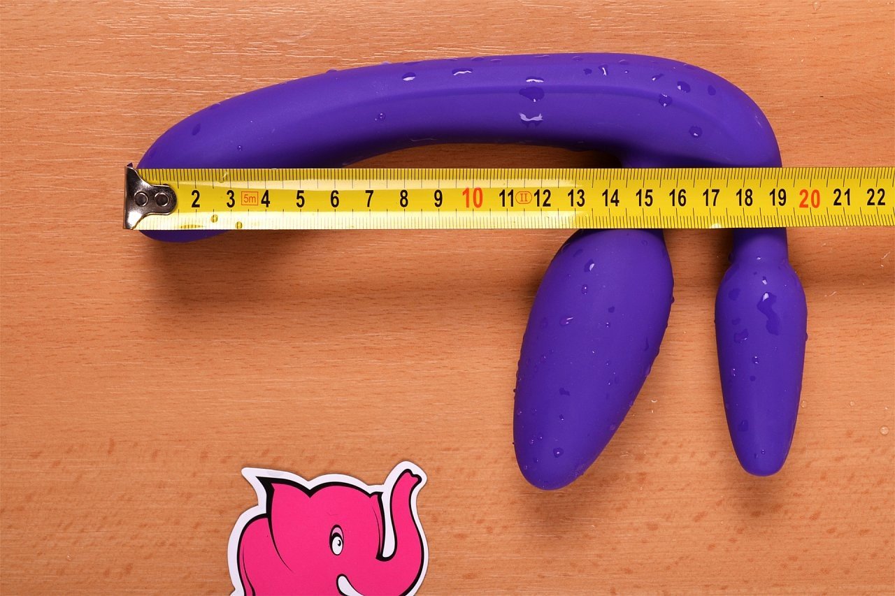Partner Dildo brez naramnic Triple Game (20 cm), dimenzije