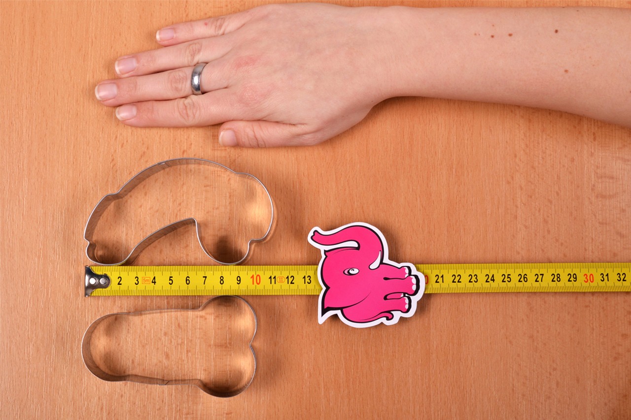 Kalup za kuhalnico - izmerimo dolžino kalupa