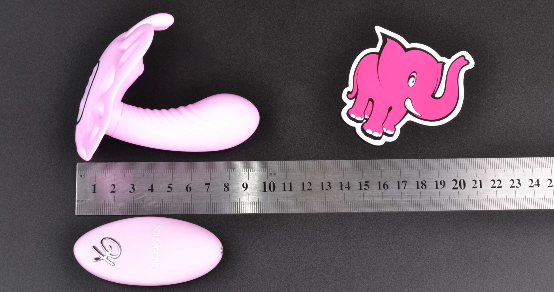 Vibracijski metuljček Darling, dimenzije