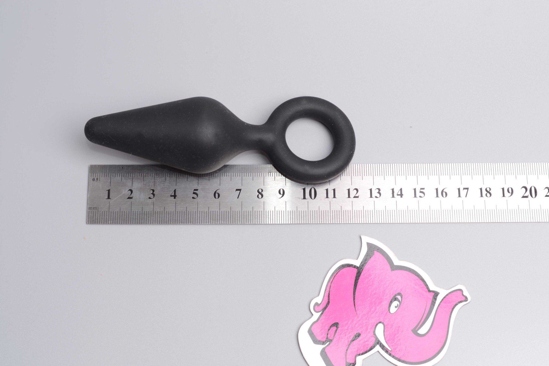Analni čep z ušescem Soft Feel, majhen, dimenzije