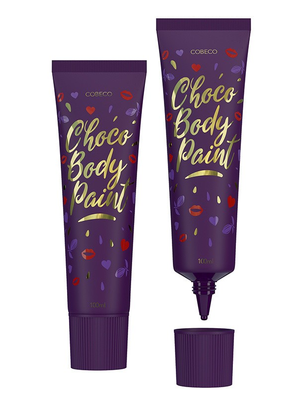 Sensual Chocolate Bodypaint - užitna barva za telo (100ml)