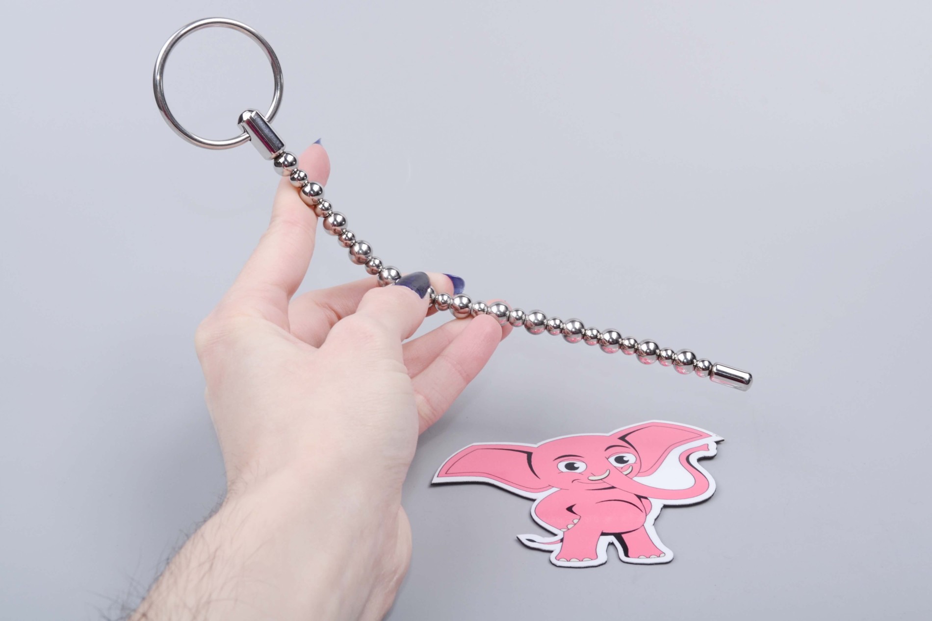 Prilagodljiv kovinski dilatator Niz kroglic (8 mm), v roki