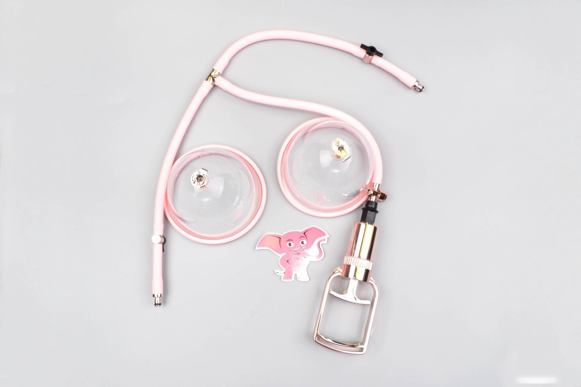 Vakuumska črpalka za dojke Rose Gold - M