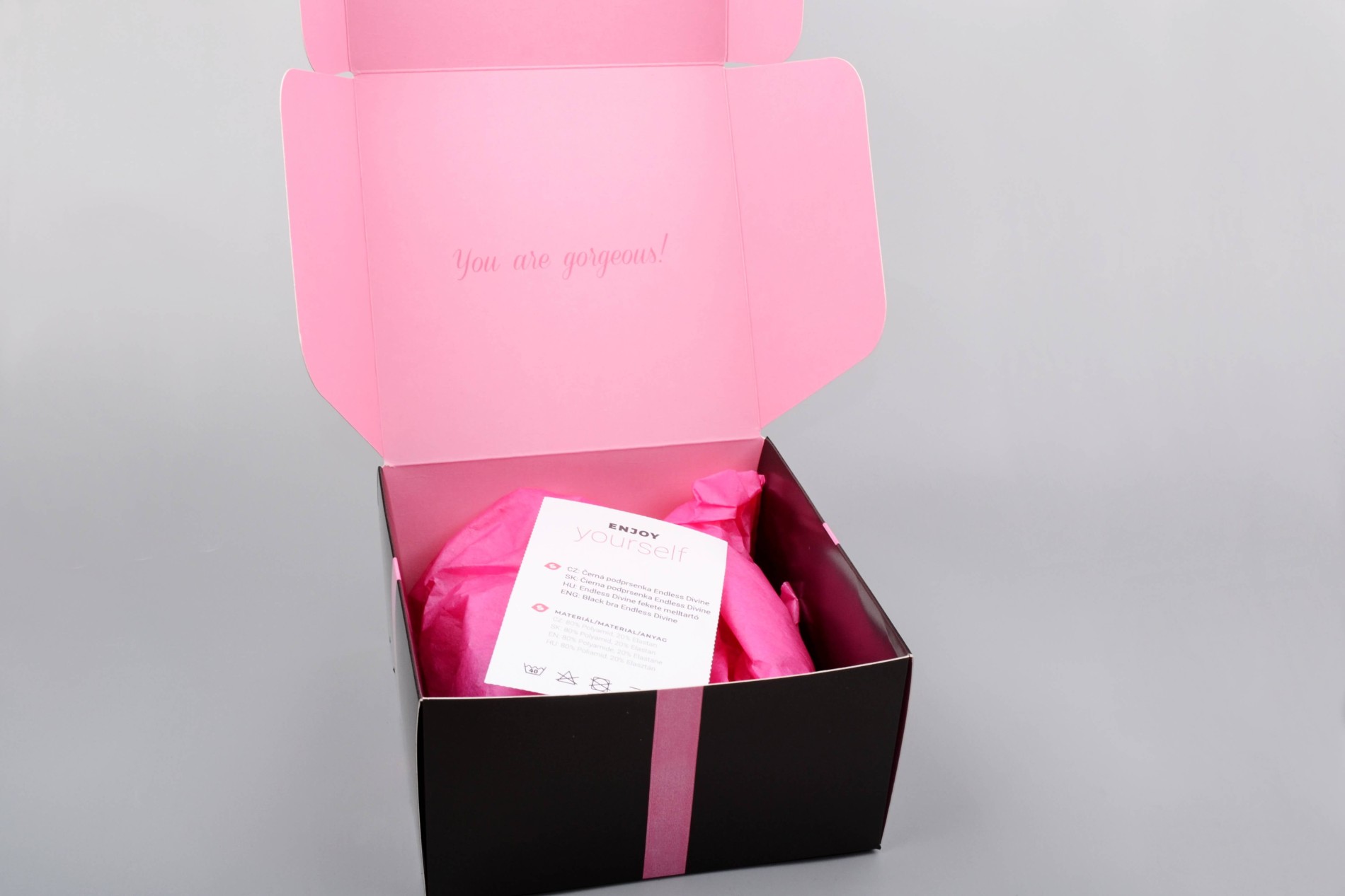 Črni tangice Lust Time