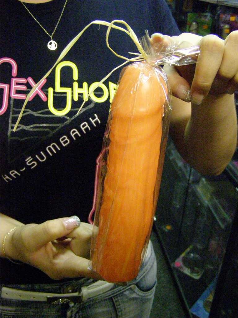 Šala. Sveča iz voska za penis 18 cm