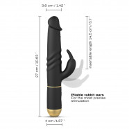 Furious Rabbit 2.0 vibrator s kroglicami (27 cm)