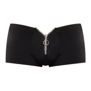 Kratke hlače z zadrgo - L/XL - Črna