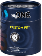 MyOne Single: Custom Fit, size 55D, 12 condoms