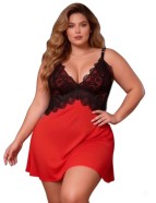 Čipkasta srajčka Inferna Black-Red