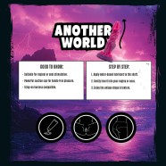 Mythical Mates - Another World Dildo Pink & Purple - 22.4 cm