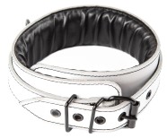 Ovratnica iz belega usnja Sexy Elephant – Aria Collar