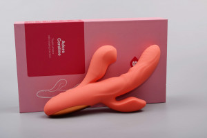 Adore Coraline - 3v1 silikonski vibrator z gretjem