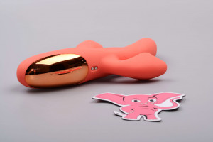 Adore Coraline - 3v1 silikonski vibrator z gretjem