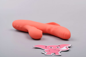 Adore Coraline - 3v1 silikonski vibrator z gretjem