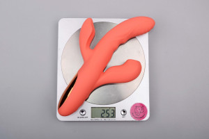 Adore Coraline - 3v1 silikonski vibrator z gretjem, težo