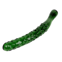 Stekleni dildo Mr. Cucumber (20 cm)