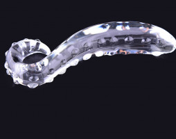 Stekleni dildo Tantric Touch (20 cm)
