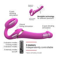 Vibracijski Clip-on Penis Multi Orgazma upogljiv S z daljinskim upravljalnikom