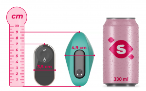 Pantie Party vibrator z daljinskim upravljalnikom (9 cm) + darilo v obliki vrečke za igrače