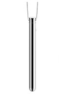 Le WAND Vibrator kot ogrlica srebrna