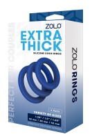 Zolo ekstra debel silikonski obroč za penis 3 kosi
