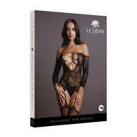 Bodystocking s križnim izrezom - ena velikost