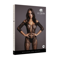 Bodystocking z čipkastimi rokavi - Ena velikost