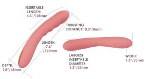 SVAKOM Ava Neo thrust vibrator Peach Pink