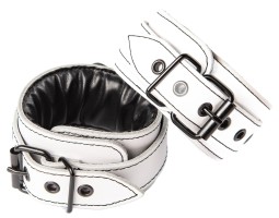 Beli usnjeni trakovi za gležnje Sexy Elephant – Aria Ankle