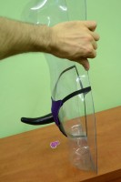 Strapon Little Black z vibracijami, analno