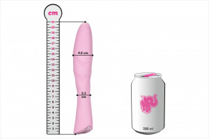Silikonski vibrator Pink Lover s pločevinko